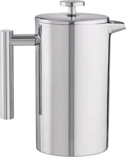Maevory French Press Koffiemaker - Cafetière - Dubbelwandig - RVS - 1L — thumbnail 1