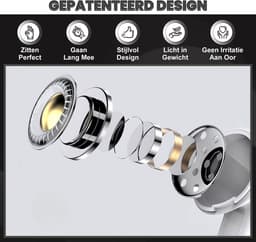 Golden Sound bedrade oordopjes - Oordopjes met draad en microfoon - USB-C aansluiting — thumbnail 3