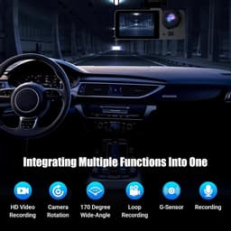 Lexium Dashcam voor auto - Dashcam - Dashcam voor auto voor en achter - Dashcam voor en achter - Dashcam voor en achter draadloos - Dual dashcam — thumbnail 3