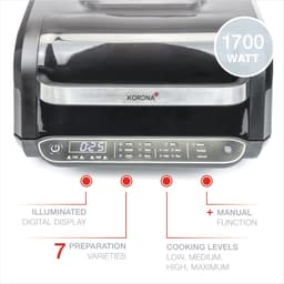 Zwart 6L Multifunctionele Heteluchtfriteuse en Oven met 8 Functies — thumbnail 4