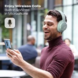 PowerLocus P3 - Bluetooth Koptelefoon – Draadloos – Over-ear – 50 uur batterijduur – Microfoon – Mint — thumbnail 4