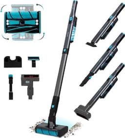 Multifunctionele Steelstofzuiger – Draadloos – Stofzuiger zonder Zak – Op Accu – Vacuum Cleaner – 20000PA – 8 Mondstukken – 210W — thumbnail 1