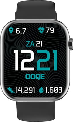 OOQE WATCH PRO 7 - Smartwatch Heren en Dames | Geschikt voor iOS en Android | 10 kleuren | HD | Notificaties | Gezondheidsanalyse | Sportanalyse | GPS Koppeling | Bellen | Muziek/Audio Luisteren | Ergonomisch | Nederlandstalig | Zwart — thumbnail 2