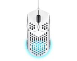 Trust GXT 928W Helox - Gaming Muis - Bedraad - 6400 DPI - RGB Verlichting - Ultralicht - Wit