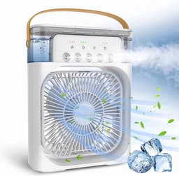 Mini Airco - Aircooler - Luchtkoeler - Airconditioning - Tafel Ventilator - Luchtbevochtiger - 600ml - Luchtverfrisser - Aroma Diffuser — thumbnail 1