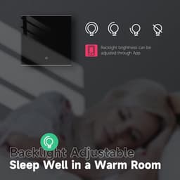 Slimme WiFi Thermostaat voor gasketel - Programmeerbaar - Tuya & Smart Life App - Digitaal LCD-touchscreen - Zwart-Temperatuurregelaar — thumbnail 2