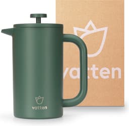 Vatten® Premium RVS French Press - Donkergroen - 1 Liter - Dubbelwandige Koffiemaker - Cafetière — thumbnail 1