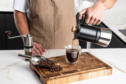 Moka Pot Percolator Inductie 300 ml 6 Kops – Roestvrij Staal met Houten Handvat – Espresso Koffie Maker Klein Koffiezetapparaat – VDN — thumbnail 3
