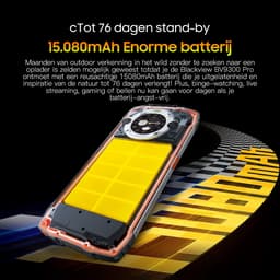 Blackview BV9300 Pro - Robuuste Smartphone - 16GB RAM - 256GB - 15080mAh - 120Hz 6.7" FHD - Dual 4G LTE - 64MP+32MP - IP68 Waterdicht - 1.32" Achterkant Dsiplay - NFC - GPS - Oranje — thumbnail 2