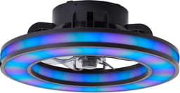 Brilliant Mondello - Plafondventilator - Met verlichting - Ø 41,5 cm - LED 26W - Wit en RGB kleuren - Dimbaar - Zwart - Zeer stil — thumbnail 1