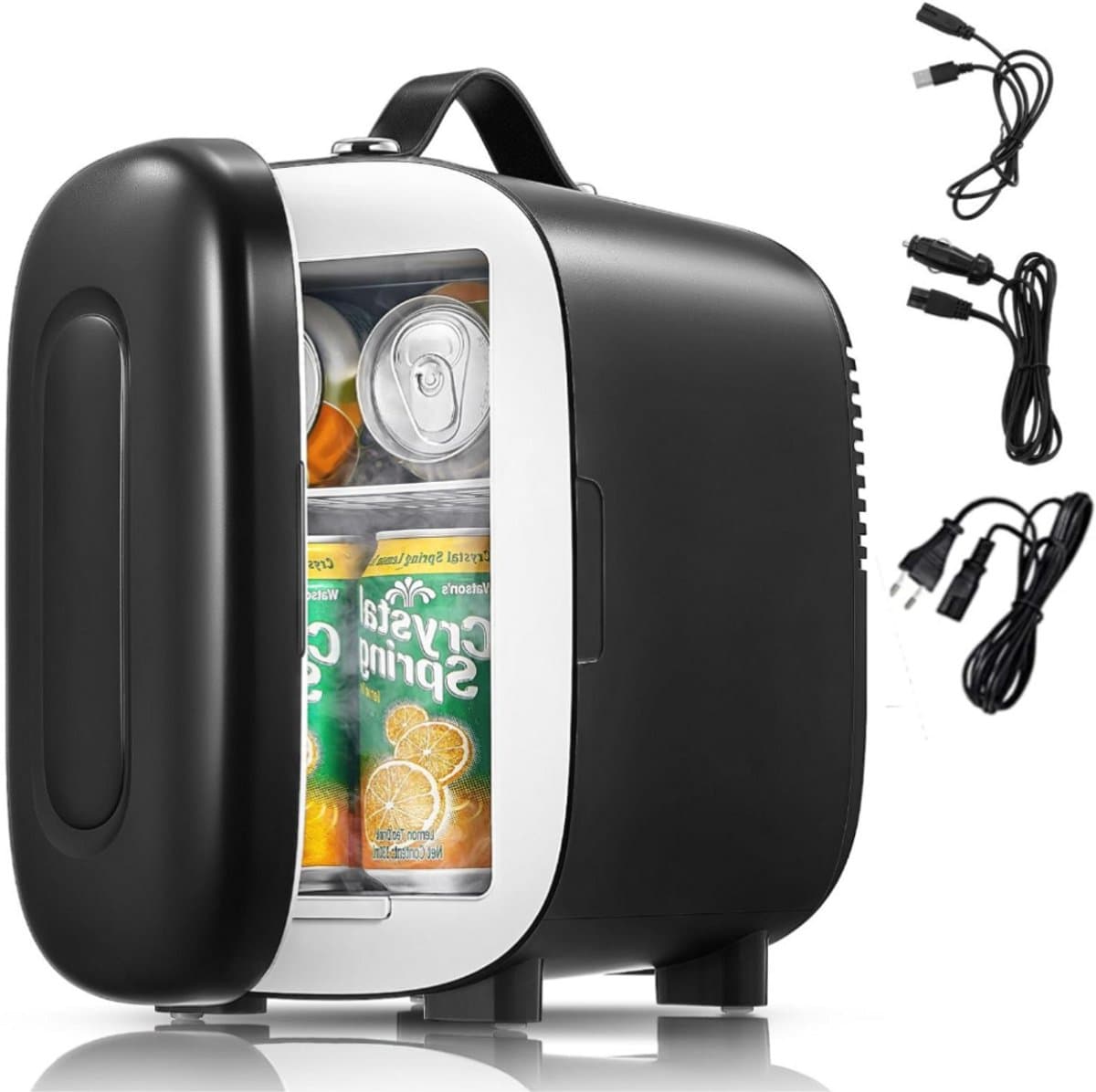 Stellar Mini koelkasten - Minikoelkast - Mini koelkasten voor drinken - Mini Koelkast 5 Liter / 6 Blikken - Koelkast - Klein koelkastje - USB+AC+DC — afbeelding 1