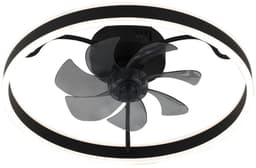 Rabalux - Plafondlamp met ventilator - 40W - Zwart, Fanfy — thumbnail 1