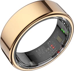 Focus® S1 Smart Ring - Rose gold - Maat 12 - Hartslag - Menstruatiecyclus - Slaap Monitor - Slimme Ring - Sport Prestatie - Stappenteller -IP68 Waterdicht - O2 Meting - Dames - Heren - Wearables - Oplaad Case - beschermring — thumbnail 1