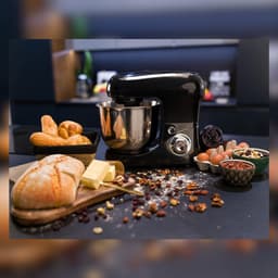 Zavira® Keukenmachine - Keukenrobot - Mixer - 5 Liter - Zwart — thumbnail 3