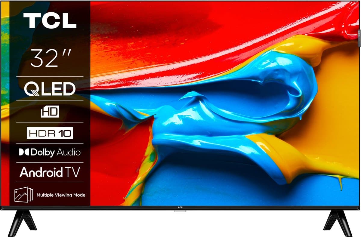 TCL 32V4C – 32 inch – HD QLED – 60Hz Smart TV — afbeelding 1