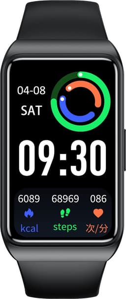 J&D supplies Stappenteller - Zwart - Temperatuurmeter - Activity Tracker - Hartslagmeter - Bloeddrukmeter - Smartwatch - Horloge - Heren - Dames — thumbnail 2