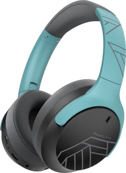 PowerLocus Boom - Koptelefoon Bluetooth - 60 uur batterijduur – Over Ear Koptelefoon Draadloos – 4 EQ-modi - Met Microfoon - Mint/Grijs — thumbnail 1