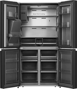 Hisense RQ760N4SBFE - Amerikaanse koelkast - No-Frost - 178 cm hoog - 540 liter - Energielabel E - Invriesvermogen 9 kg/24u - Geluidsniveau 37 dB - LED Display - SuperCool - FastFreeze - Deuralarm - Interverter Compressor - ConnectLife — thumbnail 3