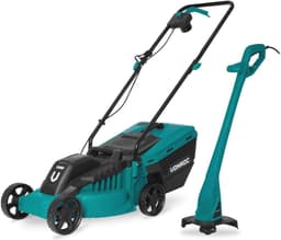 Grasmaaier 1300W met Grastrimmer 300W - Complete Set voor Efficiënt Grasonderhoud — thumbnail 1