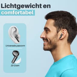 Soundtrex X-Pro Draadloze oordopjes - Bluetooth Oordopjes - Oortjes draadloos - Earpods - LED Display - Bluetooth 5.3 - Zwart — thumbnail 5