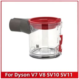 0.54L Stofemmer voor Dyson V7 V8 SV10 SV11 – Transparante Vervangende Stofcontainer – Handheld Draadloze Stofzuiger Accessoire – Afvalreservoir – 200x130mm – Eenvoudig te Reinigen – Reserveonderdeel — thumbnail 1