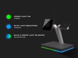 3 in 1 Magnetische docking station geschikt voor Apple iPhone / Apple Watch / AirPods - Oplader draadloos - iPhone Oplader met kabel - USB A naar USB C - Magneet - Magnetisch Oplaadstation telefoons - GSM lader Qi station - Wireless Charger — thumbnail 3