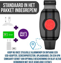 Wiesba WB74S - GPS Horloge Senior - Smartwatch voor Ouderen - Persoonlijke alarmen - alarm horloge ouderen - GPS Horloge Alzheimer - Valdetectie — thumbnail 1