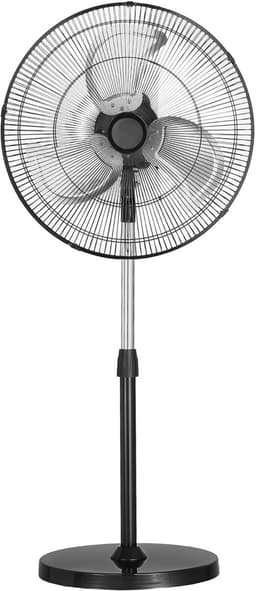 Industriële Staande Ventilator, 570 mm, 90 Graden Oscillatie, In Hoogte Verstelbaar met 3 Snelheden, Krachtige Ventilator voor Woonkamer, Thuis en Kantoor, Zwart — thumbnail 1