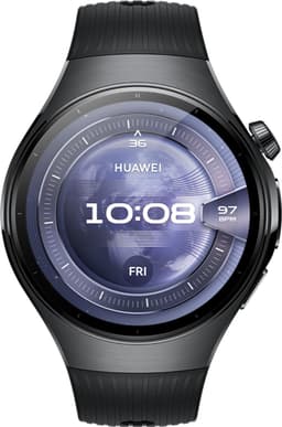 HUAWEI WATCH 5 46mm Zwart / Fluoroelastomeer band / Titanium van luchtvaartkwaliteit / X-TAP / eSIM bellen / GPS / ECG / Bluetooth 5.2 / Smartwatch / Compatibel met iOS en Android — thumbnail 1