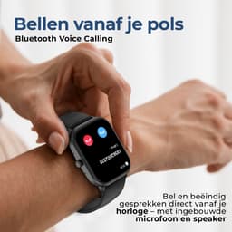 Denver Smartwatch - Android iOS - Volledige Belfunctie - Amoled Display - Sporthorloge - Hartslagmeter - Saturatiemeter - Slaapmonitor - SWC187B — thumbnail 2