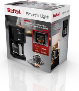 Tefal Smart & Light CM6008 - Filter koffiezetapparaat - 1.25L - Digitaal Display met Timer - 15 Kopjes - Warmhoudfunctie - Zwart — thumbnail 4