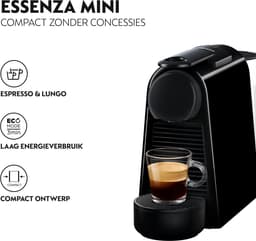 DE LONGHI  Nespresso Essenza Mini EN85.B - Capsulemachine - Zwart — thumbnail 4