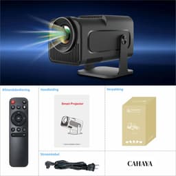 Mini Beamer 4K - Draagbare Projector - 390ANSI - ANDROID 11.0 - NETFLIX - Zeer helder - Ingebouwde Audio — thumbnail 3