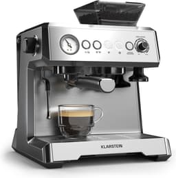 Klarstein GrandPresso Espressomachine - Precisiemolen - Stoompijpje - Portafilter - Drukindicator - 20 bar - Roestvrij staal - Drukpomp - RVS - Compact - Coffee Machine - Koffieautomaat — thumbnail 3