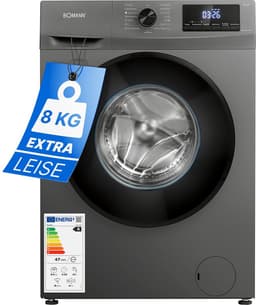 Bomann WA 7185 T Wasmachine - 8KG - 1400 toeren - 15 programma's - Stoomfunctie - Energieklasse A - 10 jaar motorgarantie — thumbnail 1