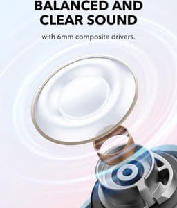soundcore A30i by Anker - Noise Cancelling Oordopjes - Lipstickvormig Design - Compact Formaat - Lichtgewicht Comfort - Helder Geluid - 24 Uur Speeltijd - IP54 - Draadloze Oordopjes - Bluetooth 5.4 — thumbnail 5