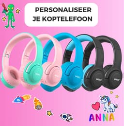 WiseQ HERO Kinderkoptelefoon – Roze Draadloze Koptelefoon Kind Meisje – vanaf 3 jaar met geluidsdemping – 38u Bluetooth – Roze — thumbnail 3