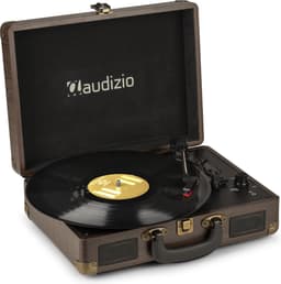 Retro platenspeler met speakers - Audizio RP114W - Model 2025 - met PC software - Houtlook — thumbnail 1