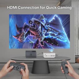 Draagbare Bluetooth Mini Projector - 10000 Lux 1080P HD Beamer voor Thuis en Buiten — thumbnail 3