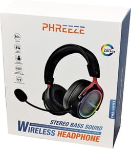 Draadloze Game Headset - 7.1 Surround Sound - Draadloos 2.4GHz, USB C en Bluetooth Gaming Headsets - 100u Batterij - Noise Cancelling Microfoon - RGB Verlichting - Geschikt voor PC PlayStation PS5 PS4 Nintendo Switch Headset Koptelefoon Accessoires — thumbnail 5