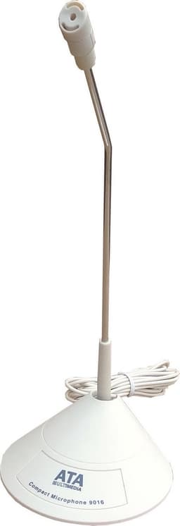 ATA Desktop Microphone, bureau microfoon, 30Hz - 16kHz, 2 meter, 3.5 mm jack, Wit — thumbnail 2