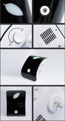 Airganix WallCloud Ionisator Zwart. Luchtzuivering vAirganix WallCloud Ionisator Zwart – Luchtreiniger tot 50 m² – Tegen Pollen, Allergenen, Fijnstof, Bacteriën & Formaldehyde. Thuis, op kantoor en in ziekenhuis. — thumbnail 2