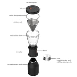 Asobu Cold Brew Coffee- Draagbare Koffiezetapparaat - Koper — thumbnail 3