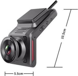 TechU™ Dashcam Voor en Achter Camera – M13 Zwart – Dashboardcamera – 2" Scherm – Full HD 1080P – GPS – Wifi – 150° Wijdhoeklens – Nachtvisie – Loop recording – Bewegingssensor – G-sensor – Parkeermodus – Incl. Achteruitrijcamera — thumbnail 4