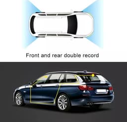 TechU™ Dashcam Voor en Achter Camera – M22 – Dashboardcamera – 4” Scherm – 170° Wijdhoeklens – G-sensor – Bewegingssensor – Parkeermodus – Loop recording – Nachtvisie – Incl. Achteruitrijcamera - voor auto — thumbnail 5