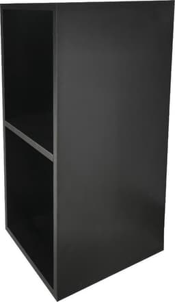 VDD Vinyl - Platenspeler Meubel - Lp kast - Vinyl kast - Platenspeler kast - Lp meubel - Platen kast - Vinyl opberg systeem - Lp platen opbergkast - Opbergen lp vinyl platen - Vinyl opbergkas - Vinyl houder - 69 x 34 x 33 cm - zwart — thumbnail 2