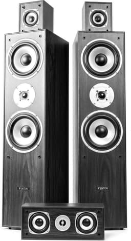 Surround set home cinema 5.0 - Fenton 1150 Watt - Complete set met 5 speakers - Zwart — thumbnail 3