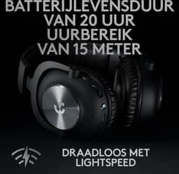 Logitech G PRO X Wireless Lightspeed - Draadloze Gaming & esports Headset - Zwart — thumbnail 5