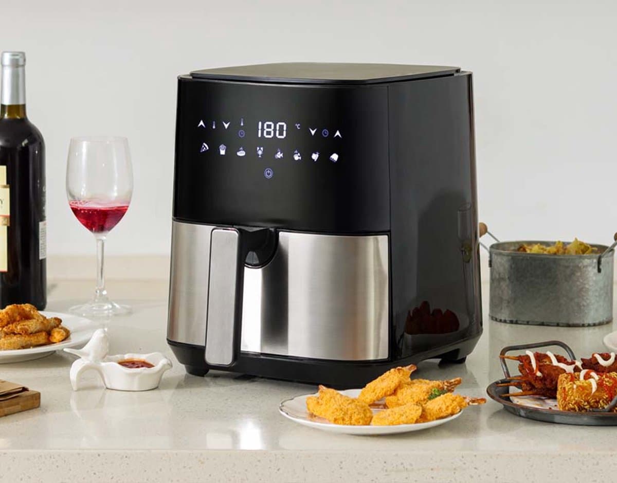 Swiss Pro+ 5 Liter intelligente Air Fryer Digitaal- airfryer- zwart-nieuw model 2026 — afbeelding 1
