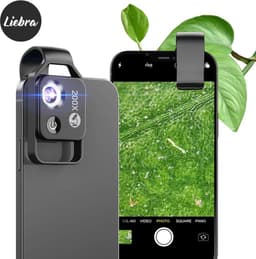 professioneel universele smartphone opzetlens, telefoon microscoop, microscoop lens 200x, microscoop voor mobiel gsm, camera microscoop, digitale microscoop. smartphone microscoop — thumbnail 5